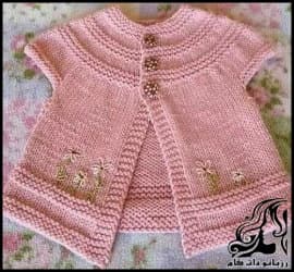 بافتنی و آموزش بافت ژاکت شیک دخترانه - Stylish20sweater20for20baby20girl 01