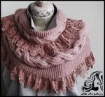 بافتنی و آموزش بافت شال شیک زنانه به همراه نقشه - Stylish20womens20scarf20texture20with20map 05