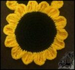 بافتنی و آموزش بافت دستگیره آشپزخانه گل آفتابگردان - Sunflower20handle20crocheted 01
