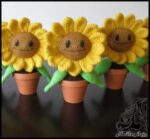 آموزش بافت گل آفتابگردان - Sunflower20texture20training 02
