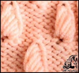 بافتنی و آموزش بافت مدل اشکی با دو میل به زبان فارسی - Tear20model20texture20training 01