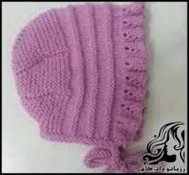 بافتنی و آموزش بافت کلاه نوزادی مدل کارتونی - Texture20of20a20cartoon20baby20hat 01