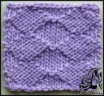 بافتنی و آموزش بافت پترن لوزی دورو - Texture20of20a20double20rhombus20pattern 02