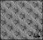 بافتنی و آموزش بافت پترن مارپیچ لونه زنبوری درشت - Texture20of20a20large20honeycomb20spiral20pattern 01