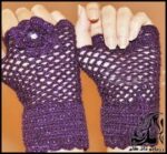 بافتنی و آموزش بافت دستکش بدون انگشت زنانه - Texture20of20female20fingerless20gloves 01