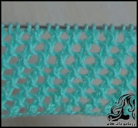 بافتنی و آموزش بافت مدل توری کج راه - Textured20lace20pattern 01