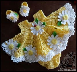 بافتنی و آموزش بافت سارافون بهاری برای کودکان - The20texture20of20spring20sarafon 02