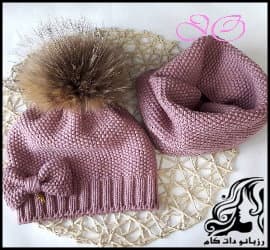 بافتنی و آموزش بافت کلاه دومیل پاپیونی - The20texture20of20the20bow20tie 01