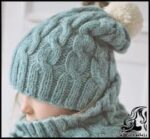 بافتنی و آموزش بافت کلاه پیچ ساده - The20texture20of20the20cap20is20simple 01