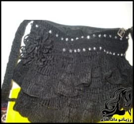 بافتنی و آموزش بافت کیف قلاب بافی چین دار - The20texture20of20the20pleated20crochet20bag 06