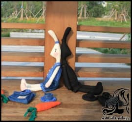 آموزش تصویری ساخت خرگوش تیلدا - Tilda20rabbit 17