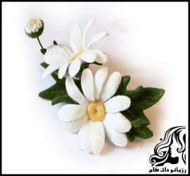 آموزش ساخت گل بابونه با کچه - Training20Making20Chamomile20Flower20With20Felt 21