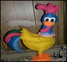 آموزش تصویری ساخت عروسک خروس - Training20Making20Doll20Rooster 14