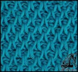 آموزش بافت گره تونسی در قلاب بافی همراه با فیلم - Tunisian20Crochet 23