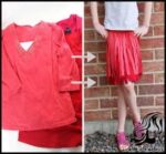 خیاطی و آموزش تبدیل تیشرت های قدیمی به دامن ریش ریش - Turn20a20Tshirt20into20a20bearded20skirt 21