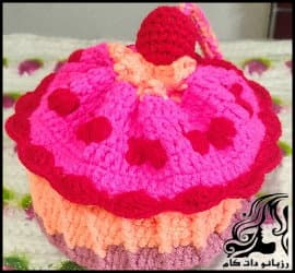 بافتنی و آموزش بافت کیف آرایشی کاپ کیک - Tutorial20on20how20to20make20a20cupcake20makeup20bag 02