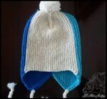 بافتنی و آموزش بافت کلاه دومیل بچه گانه - Two mil20baby20hat20texture 05