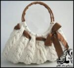 بافتنی و آموزش بافت کیف دومیل شیک و زیبا - Two mil20bag20texture 01