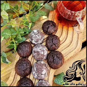 طرز تهیه دو مدل کوکی ترکدار با روکش شکلاتی - Two20types20of20chocolate20coated20cracker20cookies20recipe 01