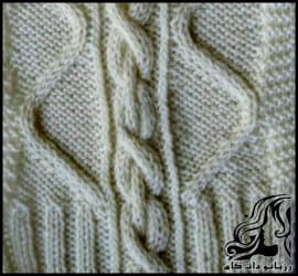 بافتنی و آموزش بافت پیچ موّاج یا پیچ زیگزاگی - Wavy20screw20texture 01