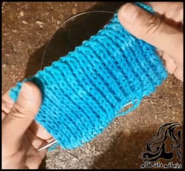 بافتنی و آموزش بافت یک مدل بسیار ساده برای شال و کلاه - Weave20a20very20stylish20model20for20scarves20and20hats 01