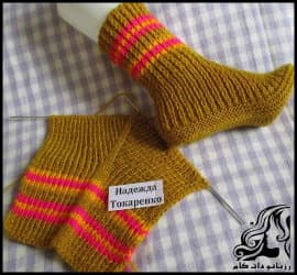 بافتنی و آموزش بافت جوراب با دومیل - Weave20socks20with20two20desires 02