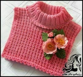 بافتنی و آموزش بافت یقه اسکی کودک به روش ساده - Weaving20a20baby20ski20collar20in20a20simple20way 01