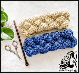 بافتنی و آموزش بافت هد بند گیس بافت - Weaving20wig20headband 04