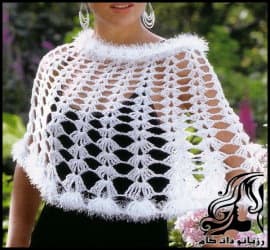 آموزش بافت پانچو زنانه برای روزهای بهاری - White20Crochet20Poncho20for20Spring20Evenings 01