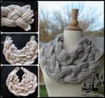 بافتنی و آموزش بافت شالگردن گیس تو گیس قلاب بافی - Wig20to20wig20scarf20tutorial 13