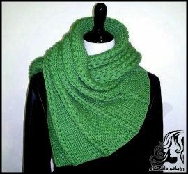 آموزش بافت شال گردن مدل گیس باف - Wigs scarf 08 compressor