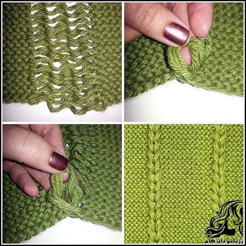 مرحله اول بافت شال گیس باف : بافت زمینه