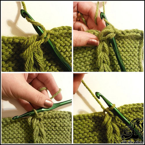 مرحله دوم بافت شال گیس باف