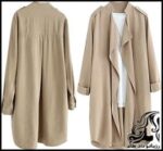 آموزش رسم الگو خیاطی مانتو پاییزه یقه ۳سانتی آبشاری - Womens20Elegant20Open20Front 09