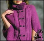 بافتنی و آموزش بافت شنل زنانه - Womens20cape20texture 01