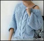 بافتنی و آموزش بافت بلوز زنانه دومیل لاکچری - Womens20luxury20blouse 01