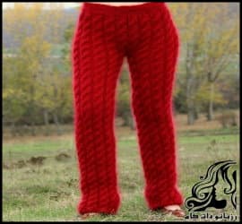 بافتنی و آموزش بافت شلوار زنانه - Womens20pants20texture20training 01