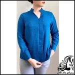 آموزش گام به گام دوخت شومیز زنانه با یقه فرنچ | دوختی شیک و ساده - Womens20paper20sewing20with20French20collar20tutorial 01