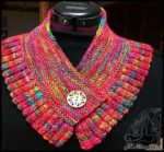 بافتنی و راهنمای بافت شال زنانه شبیه اشارپ کوتاه - Womens20shawl20knitted20tutorial 03