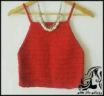 بافتنی و آموزش بافت تاپ زنانه شیک و زیبا - Womens20top20knitted20tutorial 01