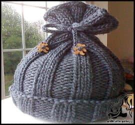 بافتنی و آموزش بافت کلاه بچه گانه روبان دار - baby20ribbed20hat 01