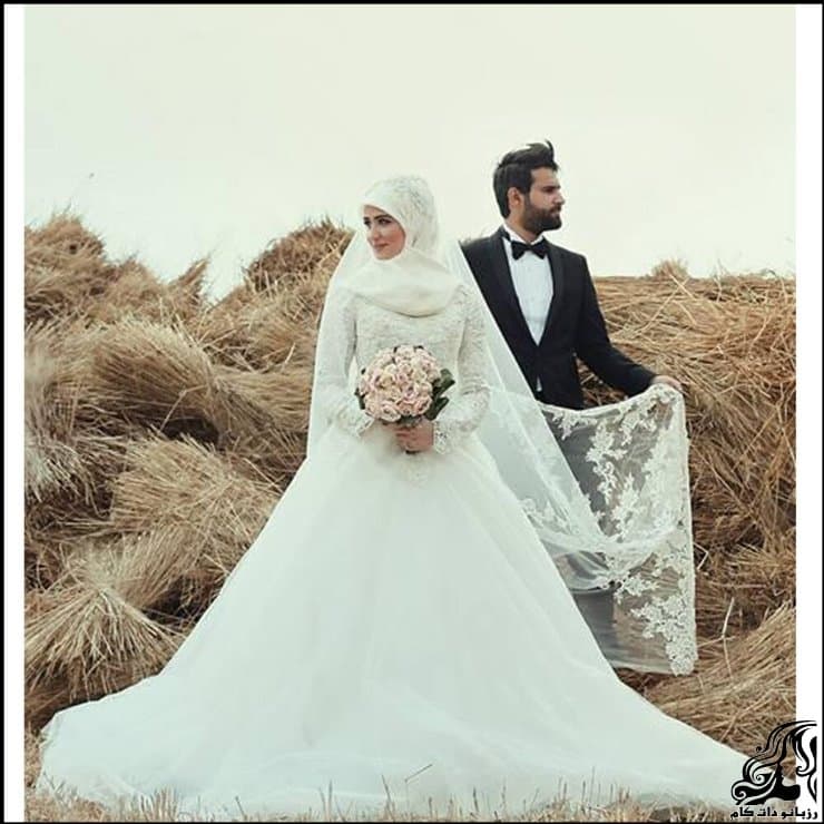 عکس هایی از مدل لباس عروس عربی