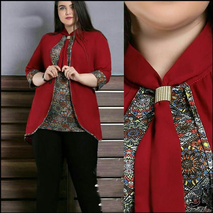 تونیک مجلسی سایز بزرگ شیک زنانه برای استایل خاص