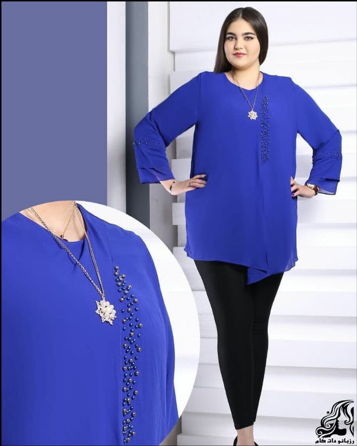 تونیک مجلسی سایز بزرگ شیک زنانه برای استایل خاص