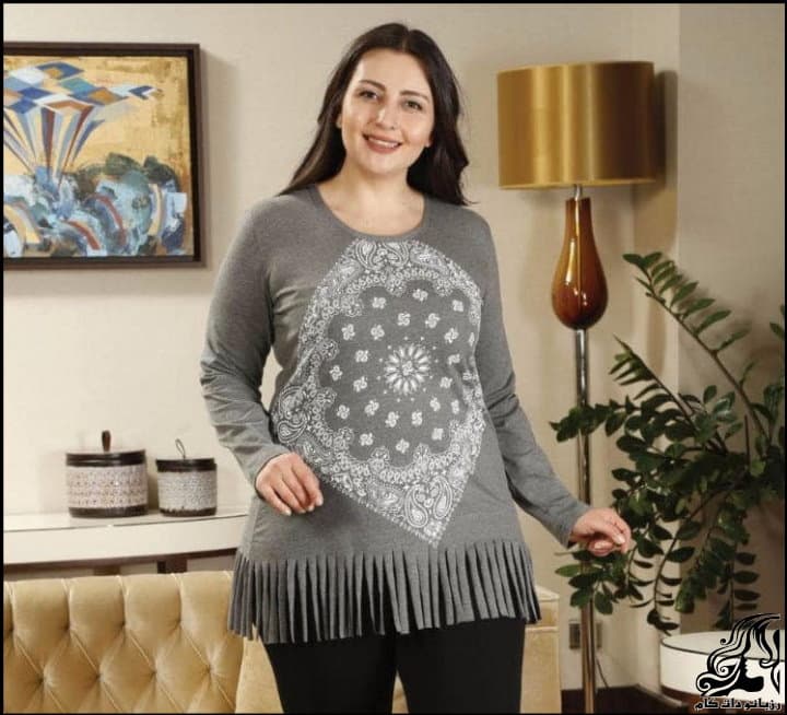 تونیک مجلسی سایز بزرگ شیک زنانه برای استایل خاص