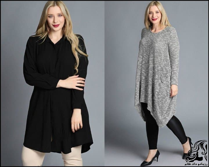تونیک مجلسی سایز بزرگ شیک زنانه برای استایل خاص