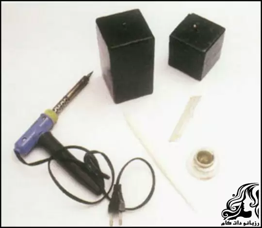 ساخت شمع مشکی فانتزی دست ساز با طرح خاص