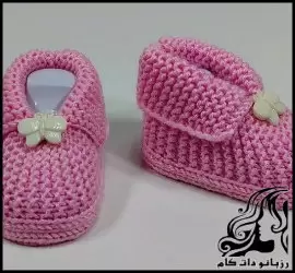 آموزش بافت پاپوش نوزادی اسپورت، راهنمای جامع و گام به گام - croche20Sports20baby20booties20tutorial 01