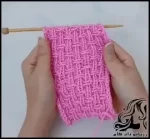 آموزش بافت مدل کشباف بامبو (کشباف سبدی) - crochet20Bamboo20knitting20model20tutorial 02