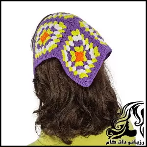 آموزش بافت باندانا قلاب بافی به همراه فیلم - crochet20Bandana20tutorial 02